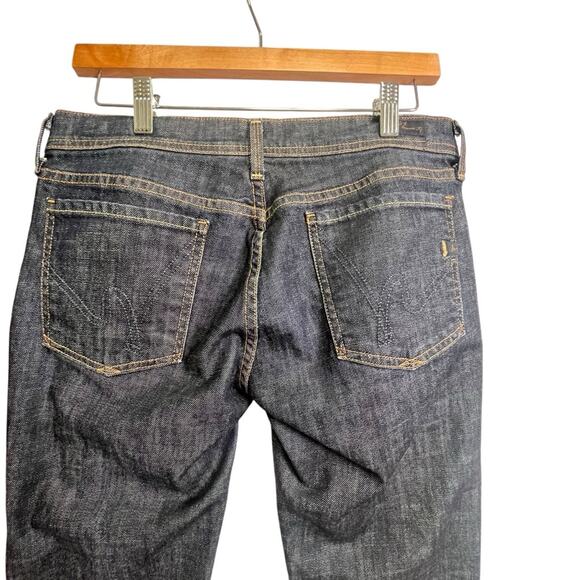 Citizens of Humanity Ava Low Waist Stretch Straight Leg Dark Denim Jean Size 30 - Picture 6 of 16